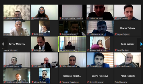 Vəkillər Üçün “Elektron Məhkəmə” İnformasiya Sistemindən Səmərəli İstifadə” Mövzusunda Distant Formada Təlim Keçirilib